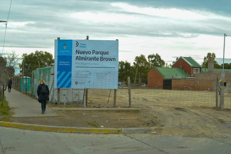 Avanza la obra del Parque Almirante Brown – Municipalidad de Trelew